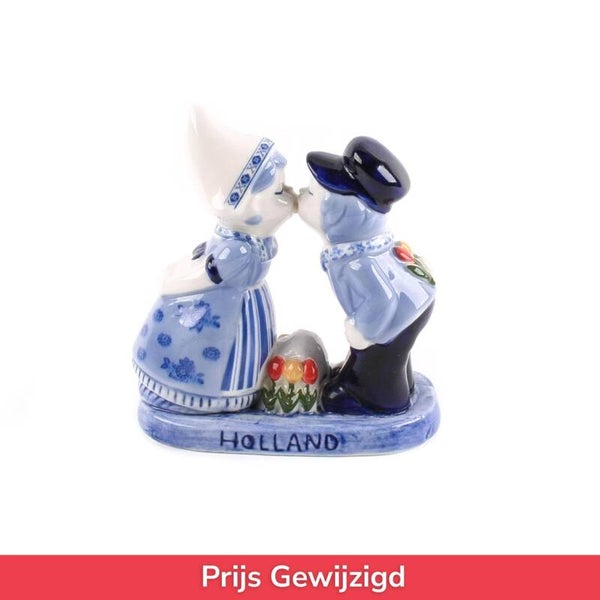 1065 - Kuspaar met tulpen 10 cm - delftsblauw
