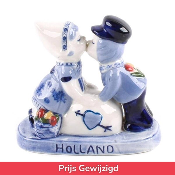 1090 - Kuspaar met hartje 10 cm - delftsblauw