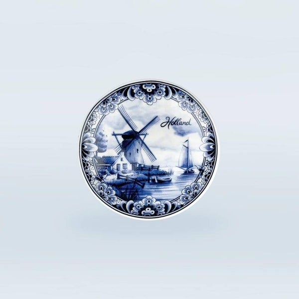 11202 - Bord molen 10 cm - delftsblauw