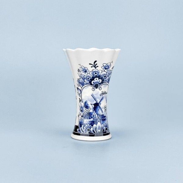 11215 - Vaas keramiek klein - delftsblauw