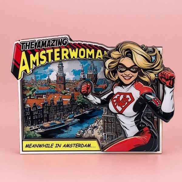 11991 - Magneet MDF/epoxy Amsterwoman