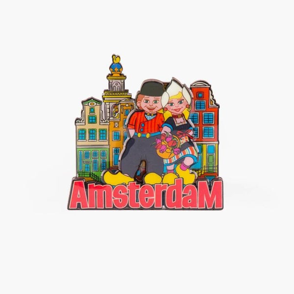 12026 - Magneet mdf/epoxy kuspaar staand Amsterdam