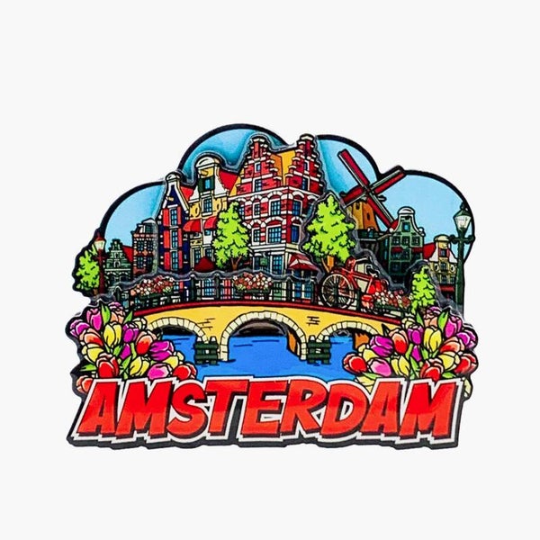 12079 - Magneet mdf/epoxy comics canal Amsterdam