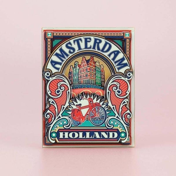 12082 - Magneet mdf/epoxy vintage decocolor Amsterdam