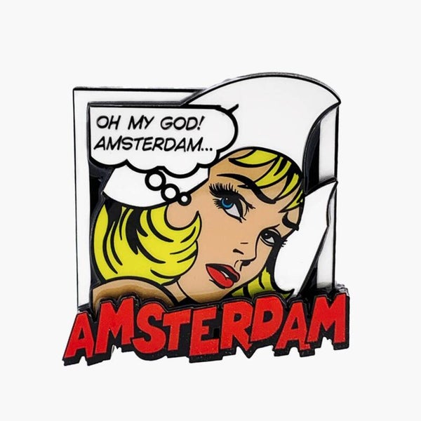 12089 - Magneet mdf/epoxy pop art omg! Amsterdam