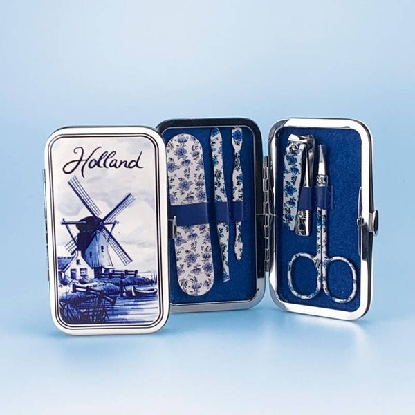 13101 - Manicuresetje Holland - delftsblauw