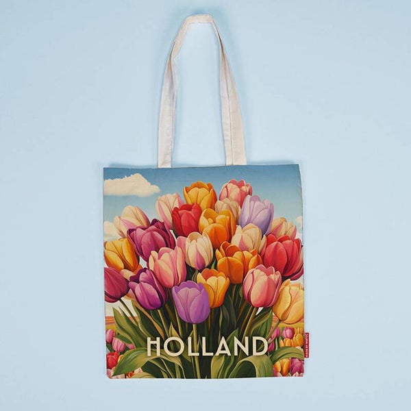 13322 - Tas katoen Bright Tulips