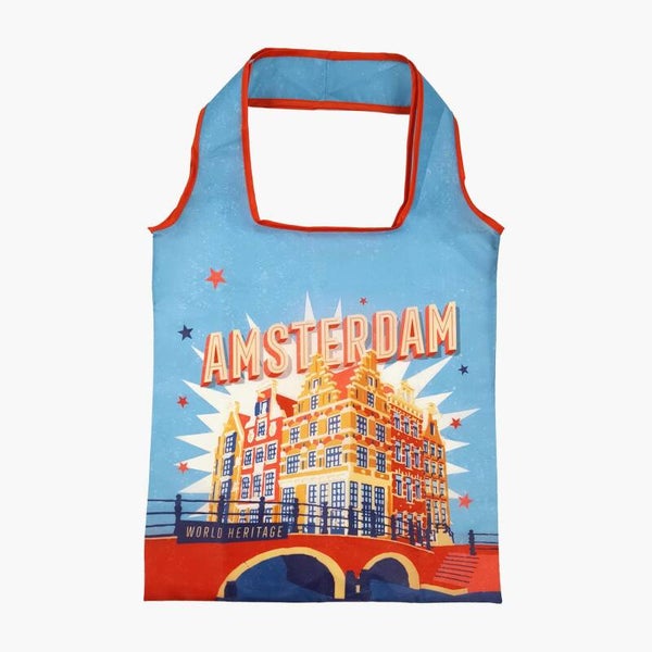 13338 - Opvouwbare tas vintage canals Amsterdam