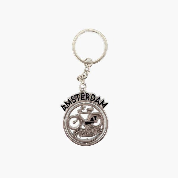 14917 - Sleutelhanger spinner 'monocolor' Amsterdam - zwart