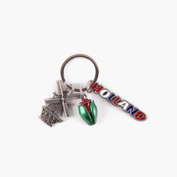 15427 - Sleutelhanger bedels tulp Holland - tin