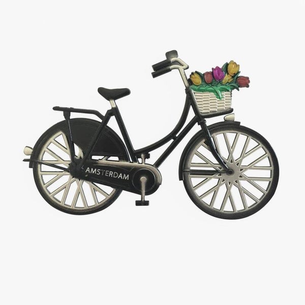 15478 - Magneet metaal fiets Amsterdam - zwart