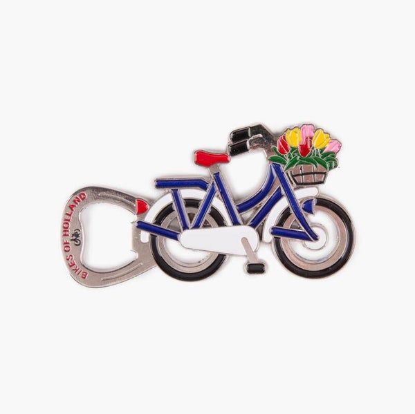 15499 -  Magneet opener fiets Holland - blauw