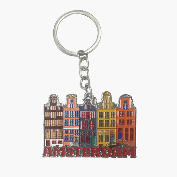 15523 - Sleutelhanger huisjes Amsterdam - grachtengordel