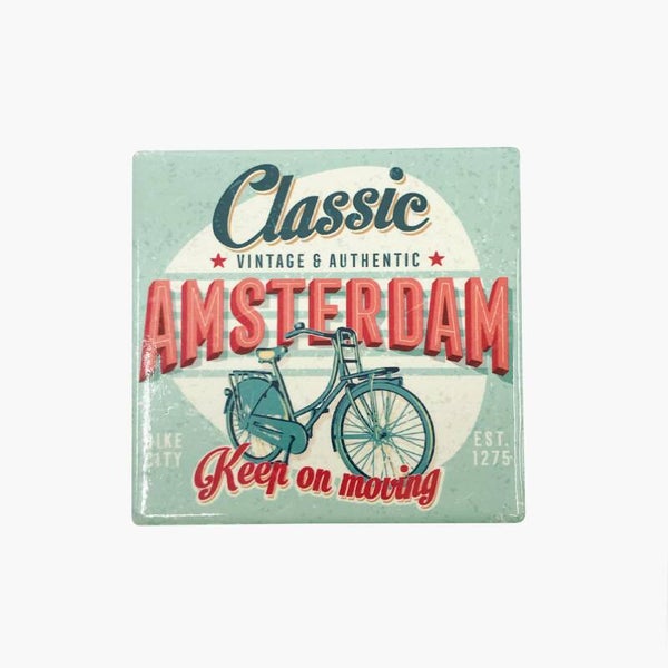 16619 - Coaster keramiek vintage classic Amsterdam
