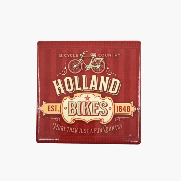 16620 - Coaster keramiek vintage bikes Holland