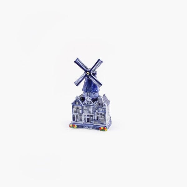 16819 - Stadsmolen 17 cm Holland - delftsblauw