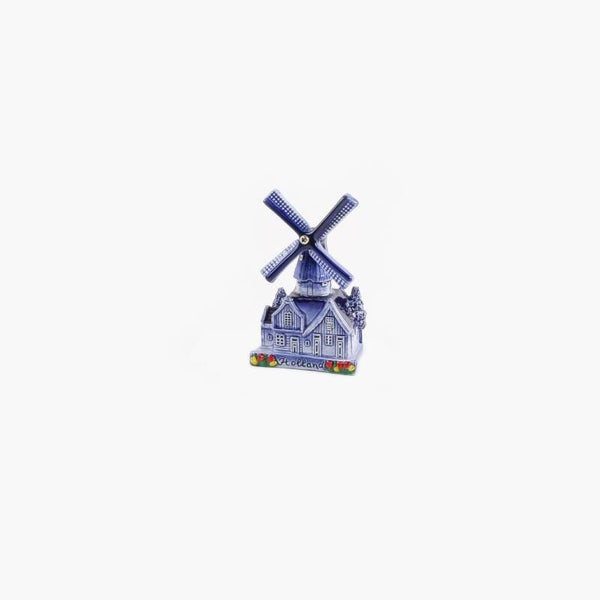 16894 - Dorpsmolen 10 cm Holland - delftsblauw