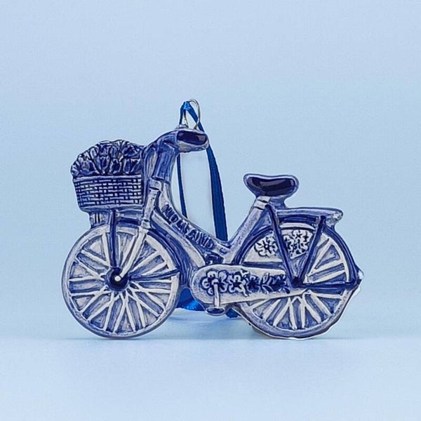 16937 - Kerstornament fiets - delftsblauw
