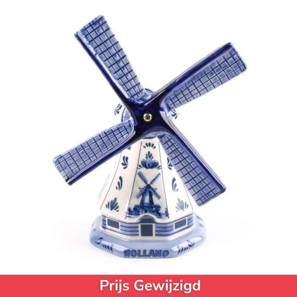 2048 - Poldermolen 11 cm Holland - delftsblauw