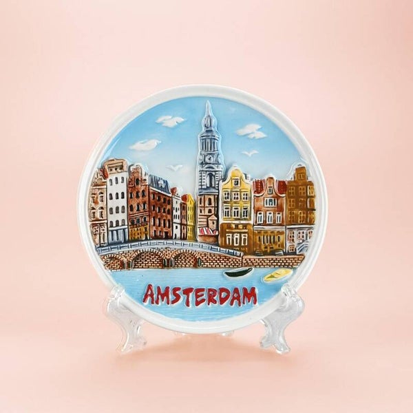 2121 - Bord Amsterdam 10 cm - multicolor
