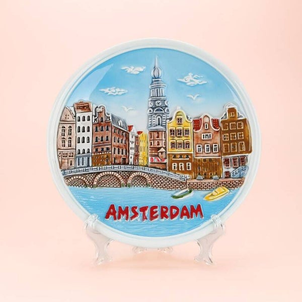 2122 - Bord Amsterdam 15 cm - multicolor