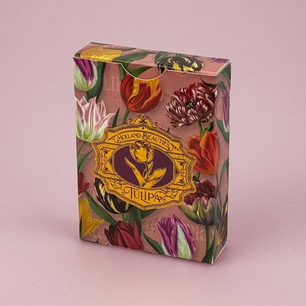 3105 - Speelkaarten 'pretty tulips' - roze