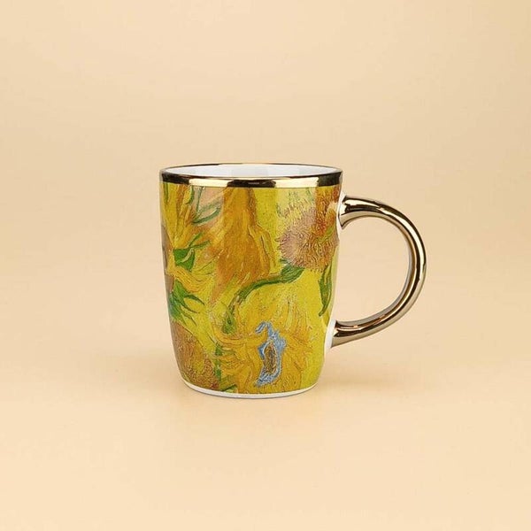 4523 - Beker 'van Gogh' klein - zonnebloemen