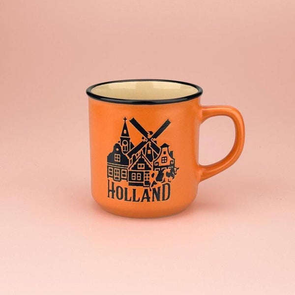 4677 - Beker 'campmug' klein Holland - oranje