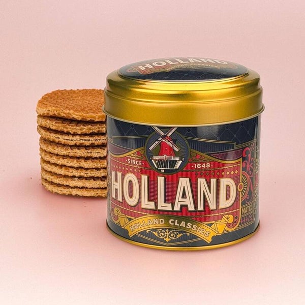 4767 - Blik stroopwafels 'charleston' Holland