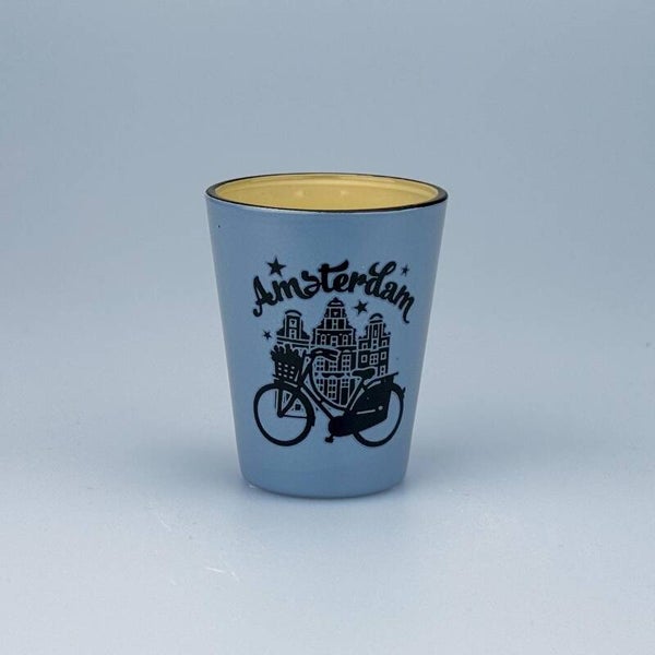 4976 - Shotglas 'camp' Amsterdam - blauw