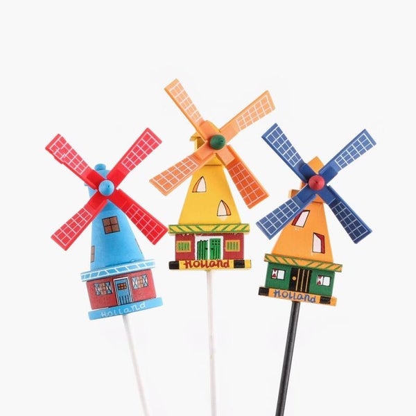 5433 - Molentje op stok hout assorti