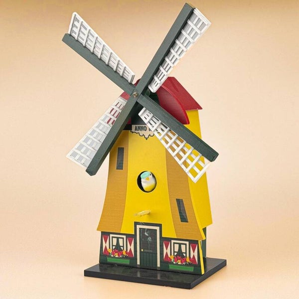 5463 - Vogelhuisje hout poldermolen