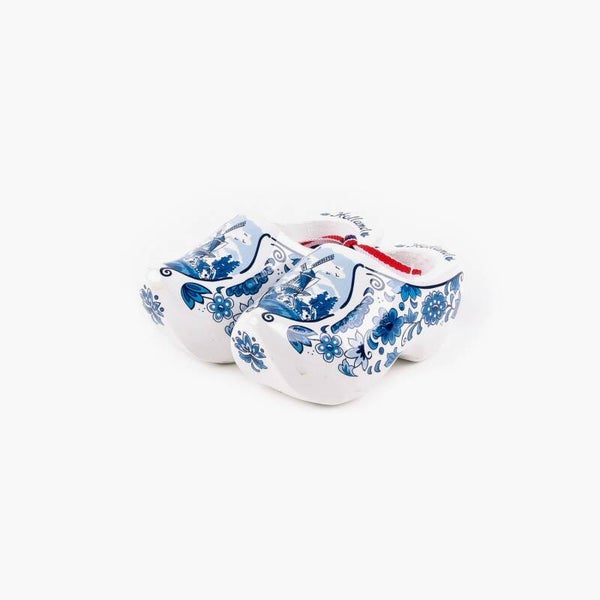 5505 -  Klomppaar hout 10 cm Holland - delftsblauw
