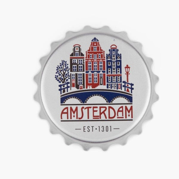 5623 -  Magneet opener pvc huisjes Amsterdam