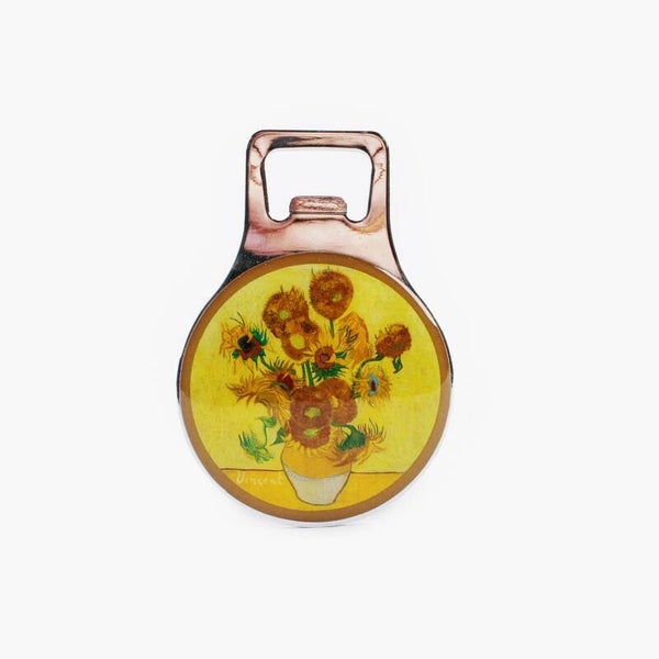 5670 - Magneet opener 'van Gogh' - zonnebloemen
