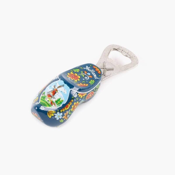 5944 - Flesopener klomp Holland - blauw