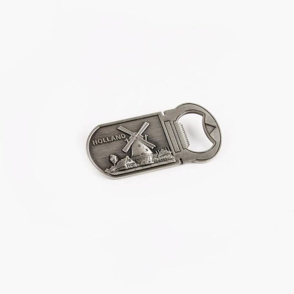 6514 - Magneet opener dorpsgezicht Holland - tin