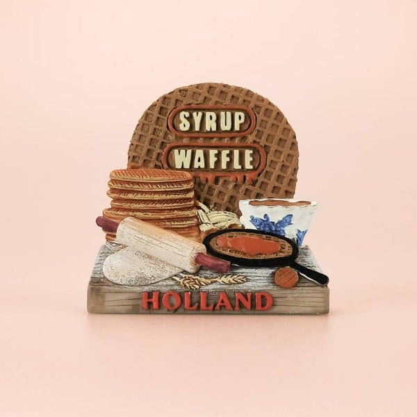 6811 - Magneet polystone 3d stroopwafels