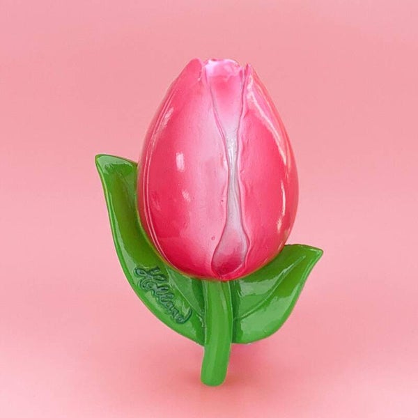 6842 - Magneet polystone 3d tulp Holland– roze