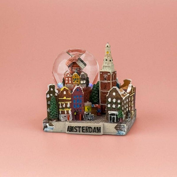7802 - Waterbol grachtenhuisjes 7 cm Amsterdam