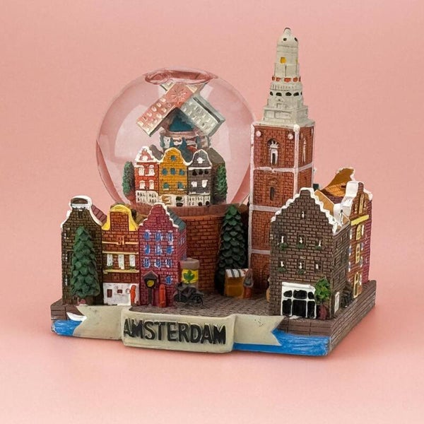 7803 - Waterbol grachtenhuisjes 10 cm Amsterdam