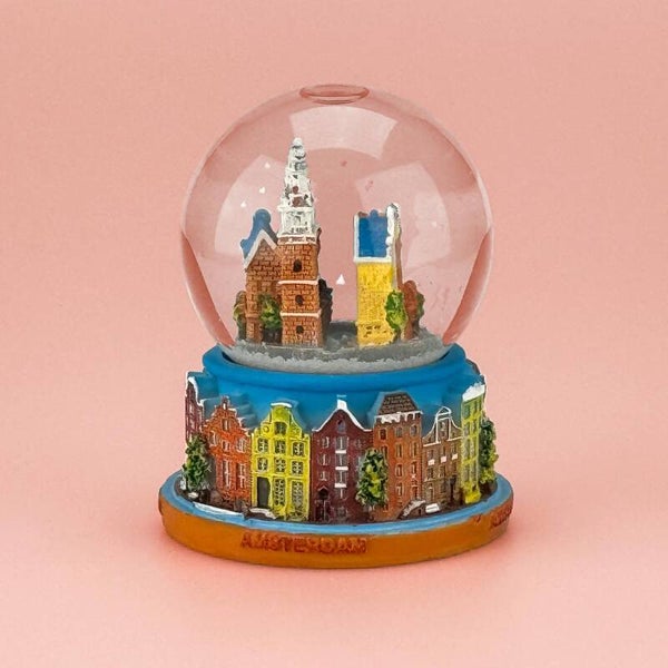 7821 - Waterbol stadsgezicht 9 cm Amsterdam