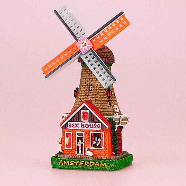 7850 - Molen polystone sexhouse 8 cm Amsterdam