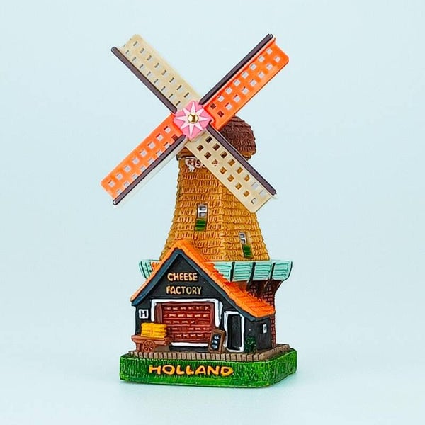 7851 - Molen polystone cheeseshop 8 cm Holland