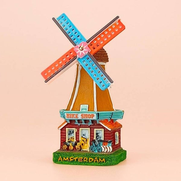 7854 - Molen polystone bikeshop 8 cm Amsterdam