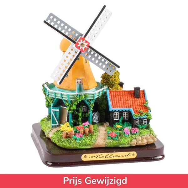 8228 -Stellingmolen polystone 12 cm - geel