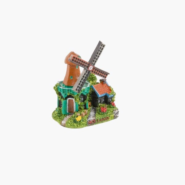 8275 - Miniatuur polystone stellingmolen 5 cm Holland