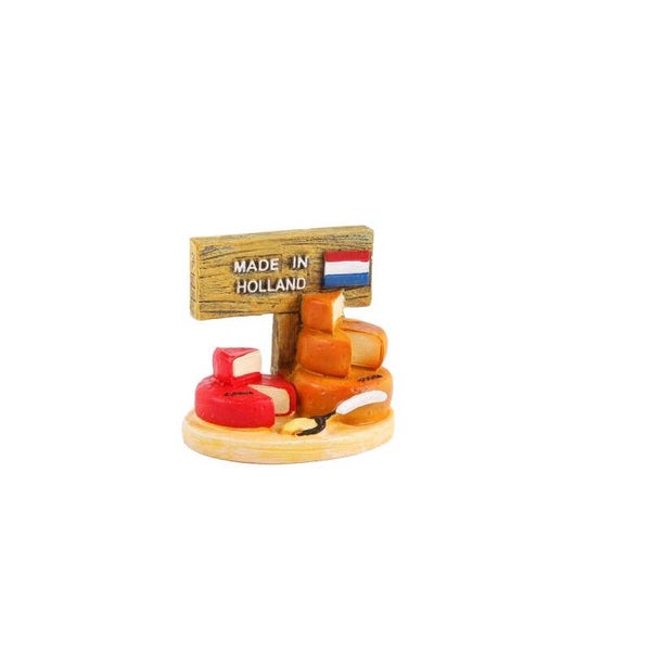 8279 - Miniatuur polystone kaas 5cm Holland