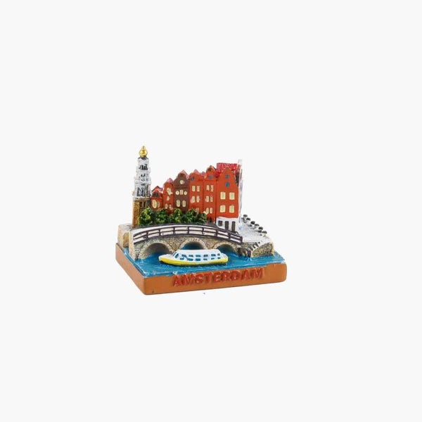 8283 - Miniatuur polystone papeneiland 5 cm Amsterdam