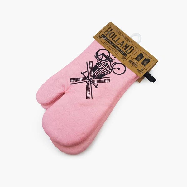8461 - Ovenhandschoenen Holland - roze